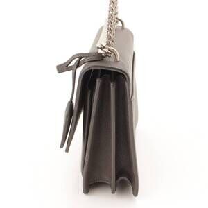 Saint Laurent Monogram Sunset Bag Leather Chain Gray
